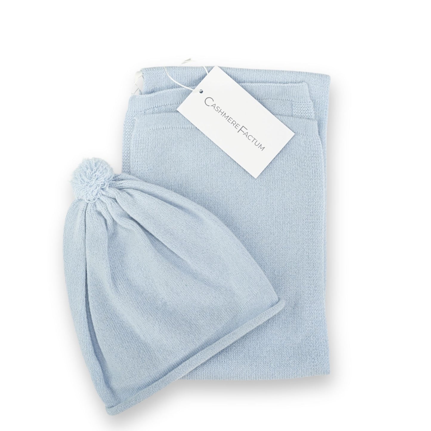 Cashmere Set: Mütze und Schal für Babies ca. 3 - 6 Monate - sehr weich und leicht