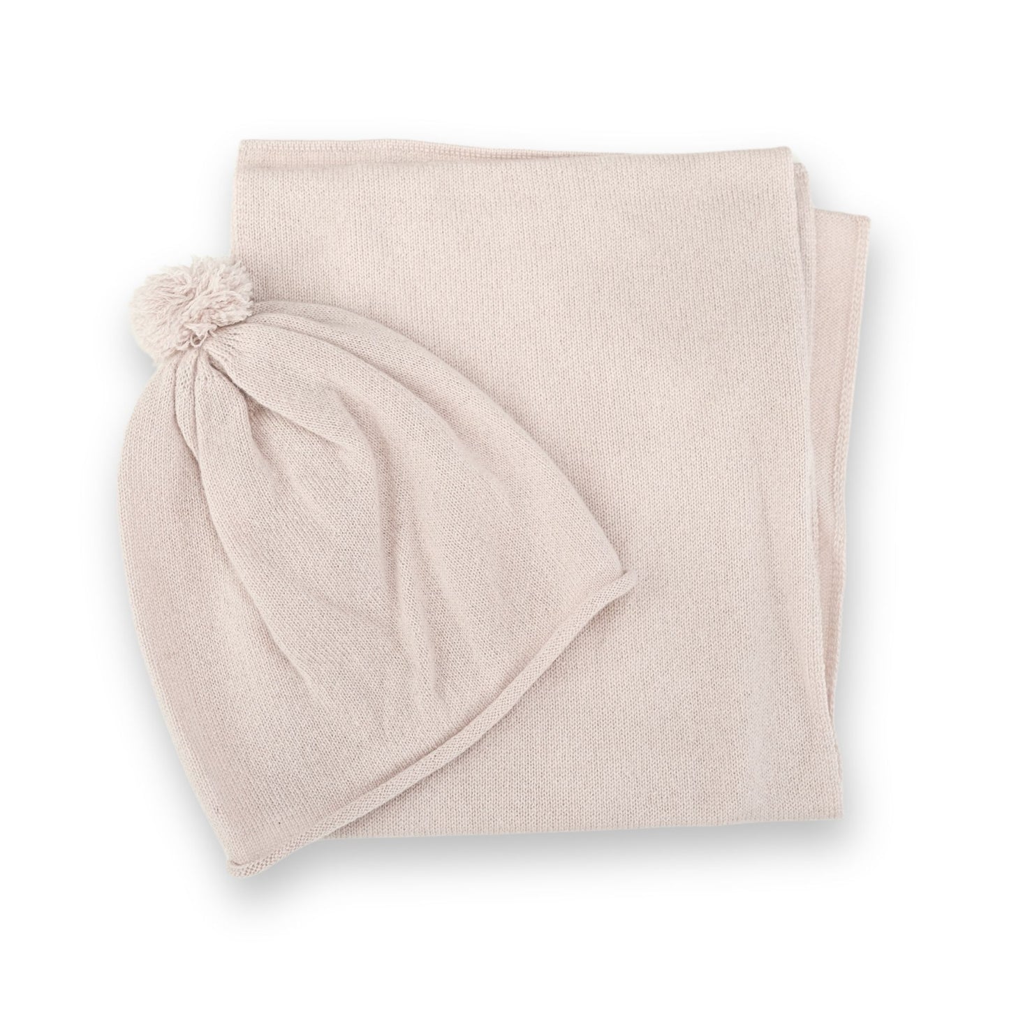 Cashmere Set: Mütze und Schal für Babies ca. 3 - 6 Monate - sehr weich und leicht